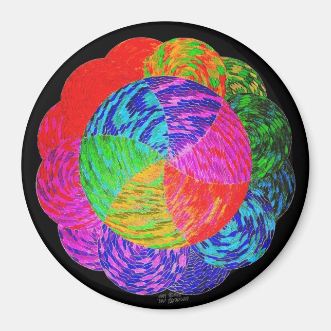 Imã Encontre sua estrada de tijolos amarela (Frente)