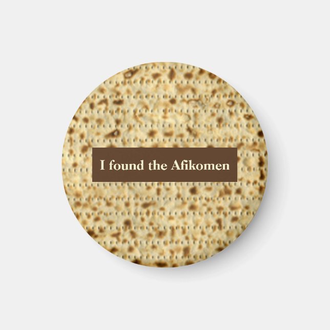 Imã Encontrei o Afikomen matzo Passover (Frente)