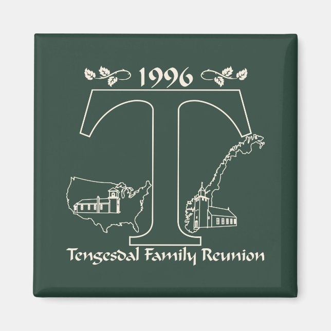 Imã Encontro Familiar Tengesdal de 1996 (Frente)