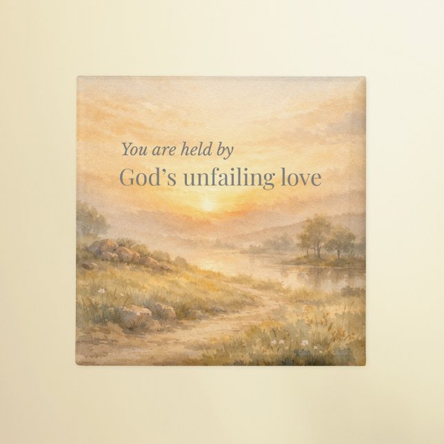 Imã Encorajamento Cristão do Amor Infalível de Deus (Criador carregado)
