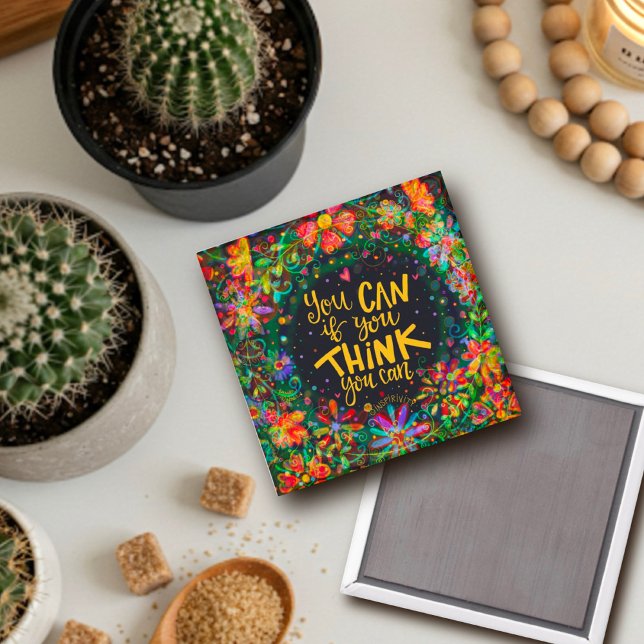 Imã Encorajamento Pense que você pode inspirar o ímã (Criador carregado)