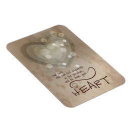 Ímã Encorajamento Religioso do Coração, Grunge