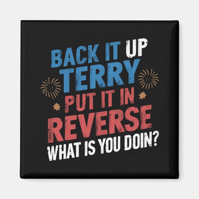 Imã Encoste-O Terry Colocando-O Em Fogos De Artifício  (Frente)