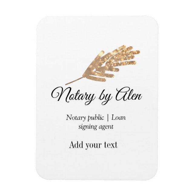 Ímã Endereço de adição do agente de assinatura de empr (Vertical)