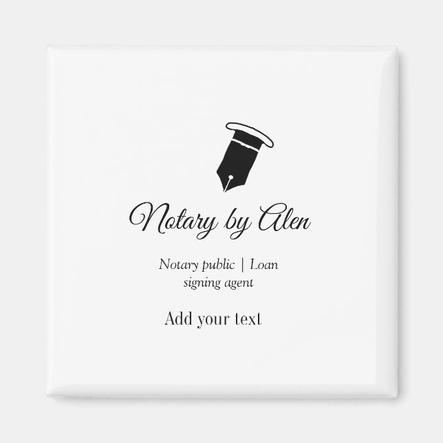 Imã Endereço de adição do agente de assinatura de empr (Frente)