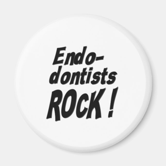 Imã Endodontistas Rock! Íman (Frente)
