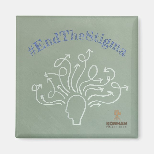 Imã #EndTheStigma Korman Produções no YouTube Canal (Frente)