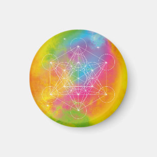 Imã Energia Arco-íris – Geometria Sagrada do Cubo de M