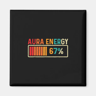 Imã Energia Aura 67 Meme Divertido Gíria Gen Alpha Ret