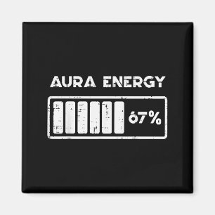 Imã Energia Aura 67 Porcento Número Engraçado 6 7 Meme