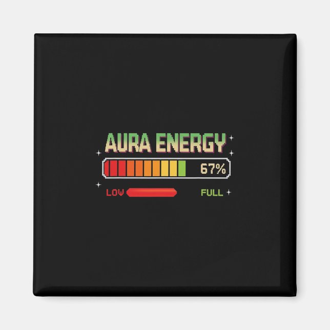 Imã Energia Aura Em 67 Meme Divertido Seis Sete Geraçã (Frente)