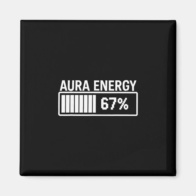 Imã Energia Aura em 67 Piada Six Seven Meme Gen Alpha  (Frente)