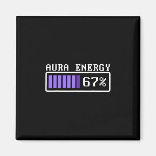 Imã Energia de Aura Engraçada em 67 Six Seven Genz Mem