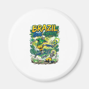 Imã Energia do Gol do Brasil Esqueleto Atacante Nações