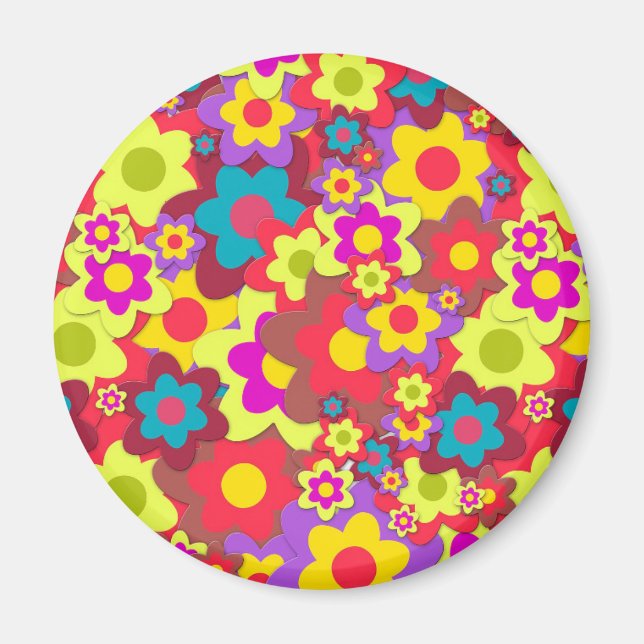 Imã Energia do ventilador 60s hippy (Frente)