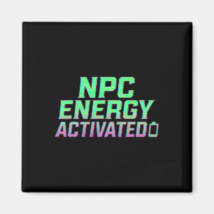 Imã Energia Npc Ativada Estética Divertida Gamer Rgb P