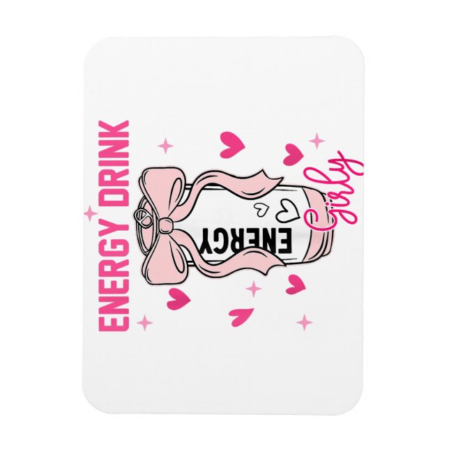 Ímã Energy Beber Girly Funny Bebendo (Vertical)