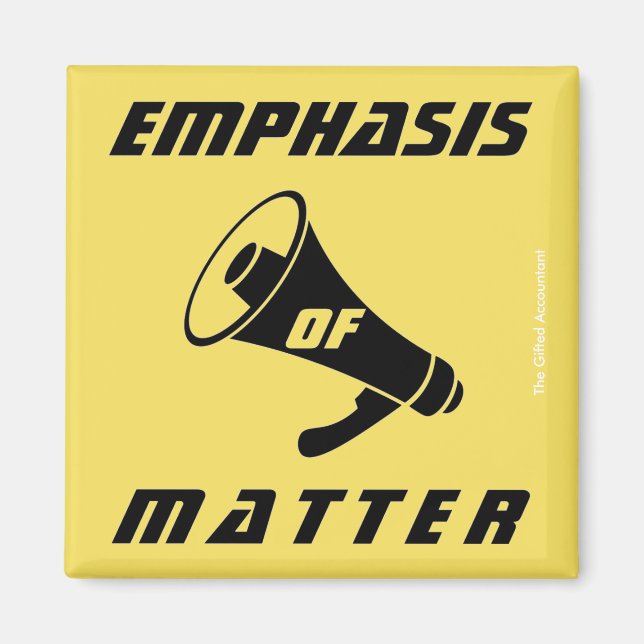 Imã "Ênfase da matéria" (Frente)