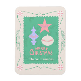 Ímã Enfeite de Natal de Doces Personalizáveis Editávei