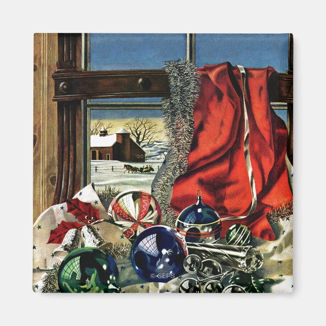 Imã Enfeites de natal (Frente)