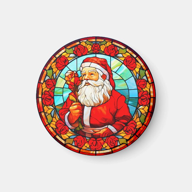 Imã Enfeites de natal De Vidro Estreitado-67680 (Frente)