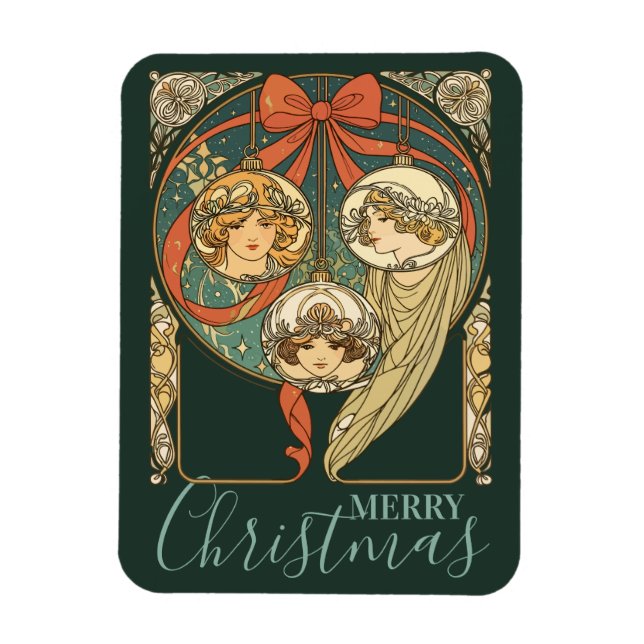 Ímã Enfeites de Natal Fé Esperança e Caridade Vetor (Vertical)