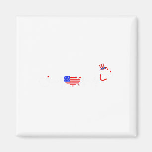 Imã Enfermeira Americana 4 De Julho Mapa Da Bandeira D