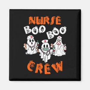 Imã Enfermeira Boo Scrub Engraçado Fantasias de Hallow