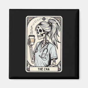 Imã Enfermeira certificada Istant Tarot Card Skeleton