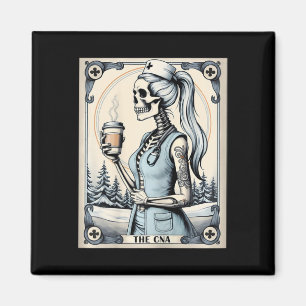 Imã Enfermeira certificada Istant Tarot Card Skeleton