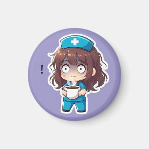 Imã Enfermeira Chibi Original 2.0 - Esgotamento Total