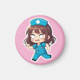 Imã Enfermeira Chibi Original - O Turno Agitado