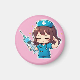 Imã Enfermeira Chibi Original - Poder Médico