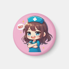 Imã Enfermeira Chibi Original - Vida de Enfermagem Ati