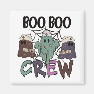 Imã Enfermeira Cuidando da Turma Boo Boo de Halloween