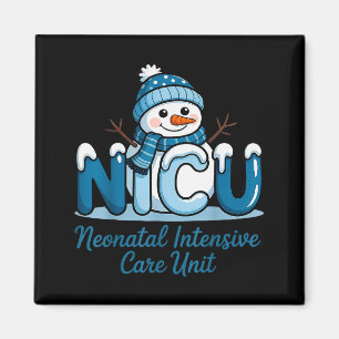 Imã Enfermeira de UTI Neonatal de Inverno Natal Boneco