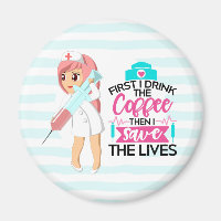 Enfermeira Engraçada Dizendo com Grande Agulha hip