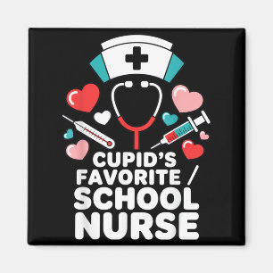 Imã Enfermeira Escolar Favorita do Cupido Dia dos Namo