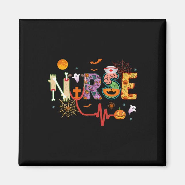 Imã Enfermeira Halloween Costume Stethoscope Pulsação (Frente)