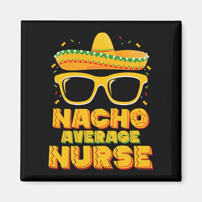 Imã Enfermeira Média Nacho Cinco De Mayo Família Corre (Frente)