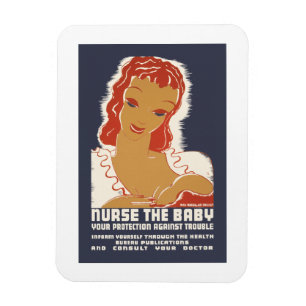 Ímã Enfermeira o bebê