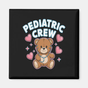 Imã Enfermeira Pediátrica Urso Coração Estetoscópio Pe