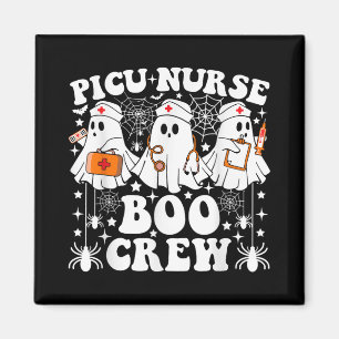 Imã Enfermeira Picu Boo Crew Engraçado Fantasma Hallow