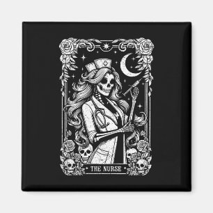 Imã Enfermeira Skeleton Tarot Card Enfermeira Enfermei