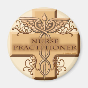 Imã Enfermeiro Caduceus nome personalizado Magnet