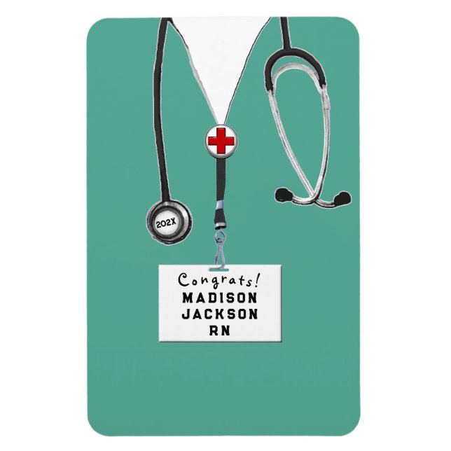 Ímã Enfermeiro Enfermeiro de Graduação Escolar (Vertical)