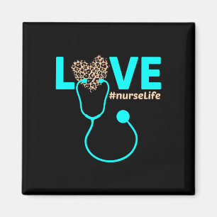 Imã Enfermeiro Rn Lpn Cna Healthcare Leopard Nurse Wee