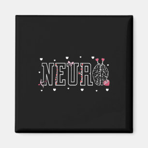 Imã Enfermeiros Neuro Cérebro Candy Coração Neurociênc