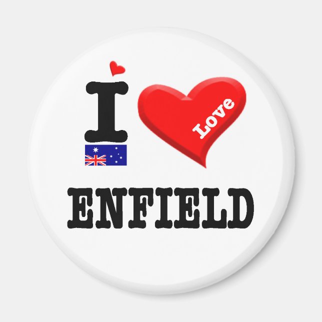 Imã ENFIELD - I Love (Frente)
