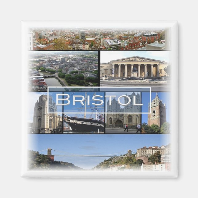 Imã ENG030 BRISTOL, Inglaterra, Europa, frigorífico (Frente)